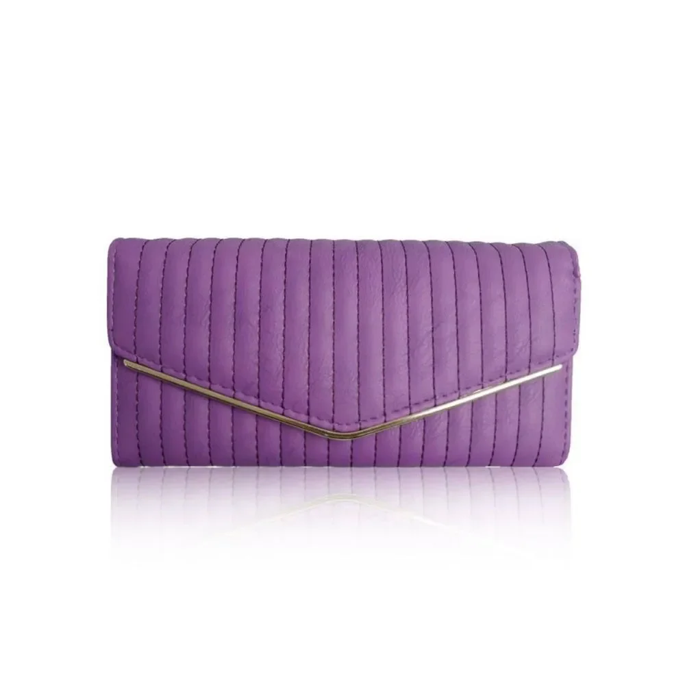 Purple Vegan Leather Wallet